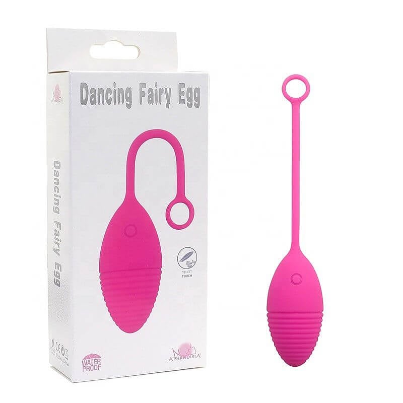 Aphrodisia Dancing Fairy Egg - Cápsula Vibratória Recarregável Aveludada com 10 Modos de Vibração 18 x 3,5 cm | Cor: Pink - 1