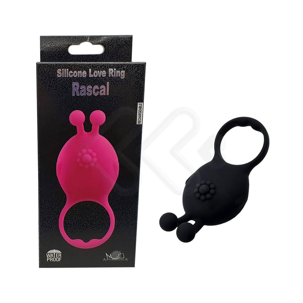 Anel Peniano Recarregável em Silicone com 10 Modos de Vibração - Aphrodisia Rascal | 9,7 x 4,2 cm - 1