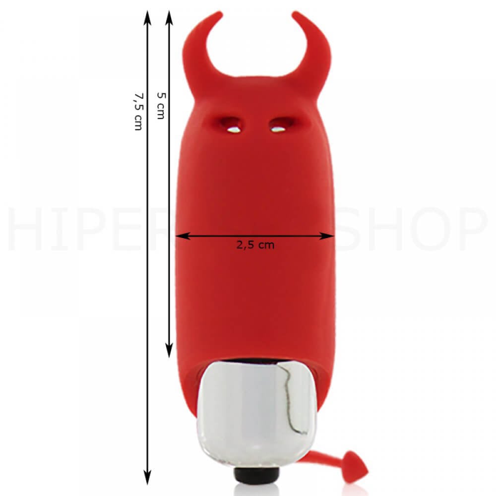 Cápsula Vibratória em Forma de Diabinho com 10 Modos de Vibração e Resistente à Água - XYZ Pocket Vibe | 7,5 x 2,5 cm - 3