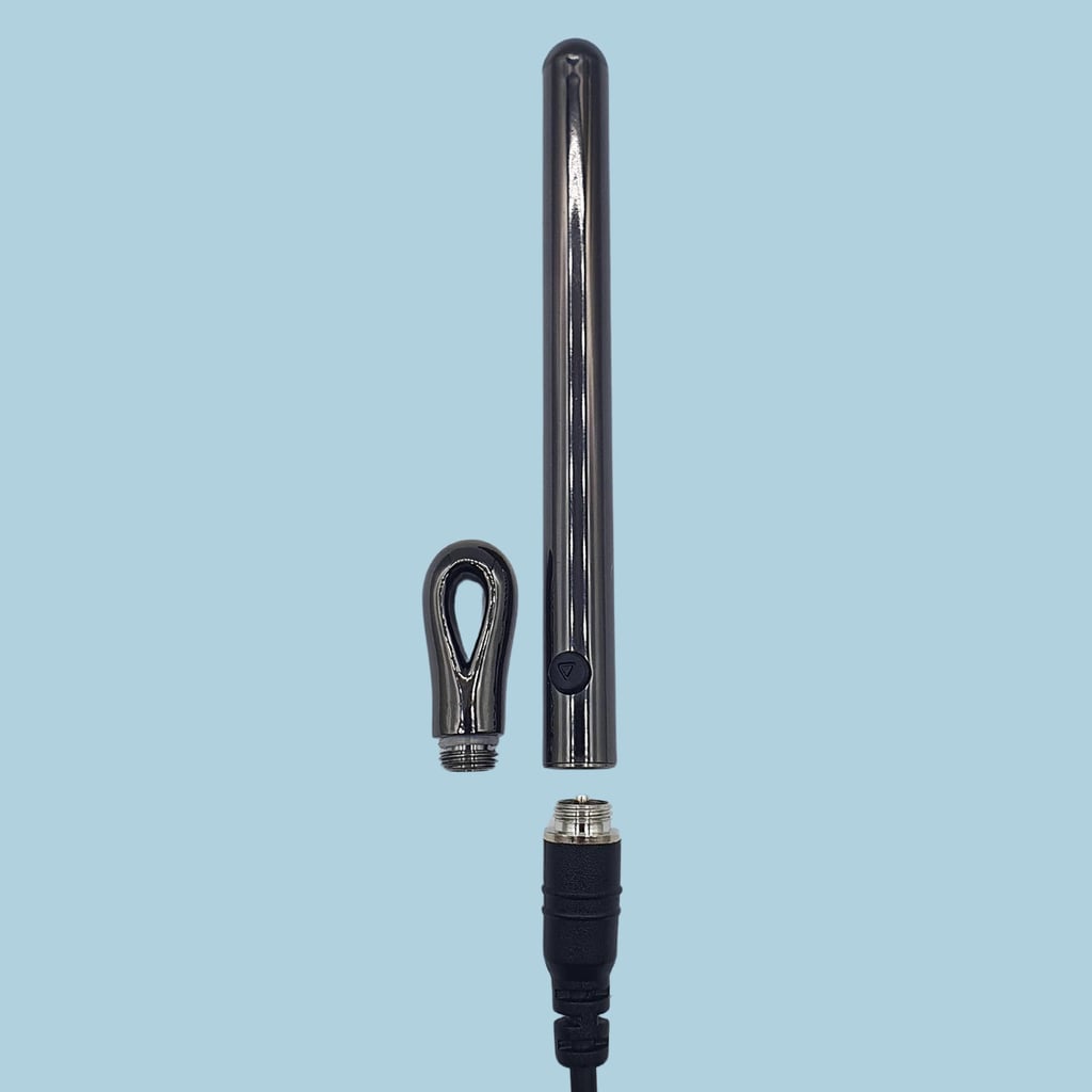 Cápsula Vibratória Recarregável em Metal Polido com 5 Modos de Vibração - Evolved Pen Pal | 6 x 0,87 cm - 5