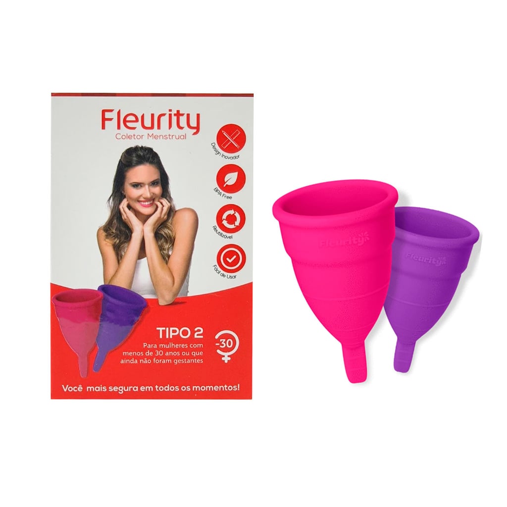Kit com 2 Coletores Menstruais Reutilizáveis Tipo 2 - Fleurity - 1