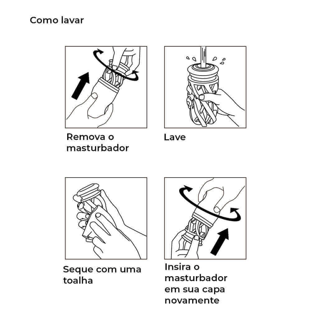 Masturbador Masculino Reutilizável com Textura Interna e Feito para Pênis Acima da Média - Tenga Air-Tech Ultra - 6