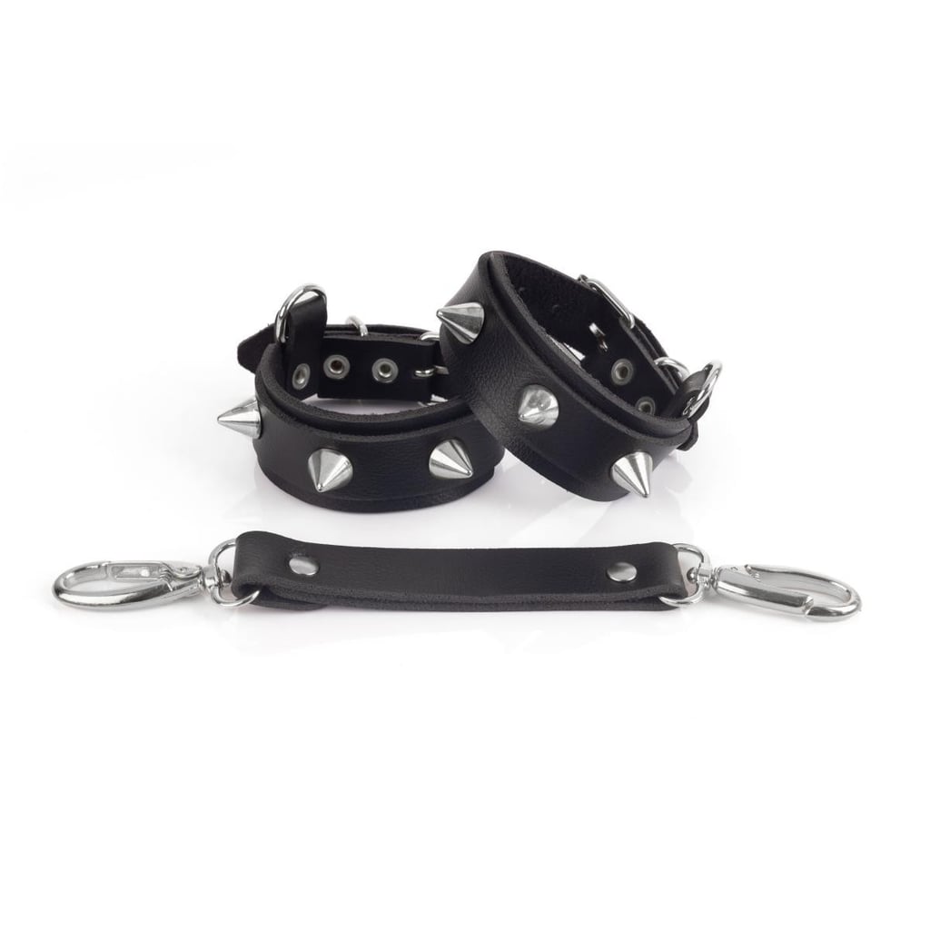 Par de Braceletes Hard com Spikes e Mini Distanciador - New Star Couro - 2
