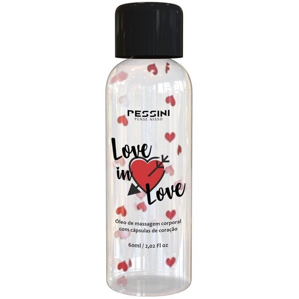 Óleo de Massagem Corporal com Esfoliantes - Pessini Love in Love - 60 ml - 1