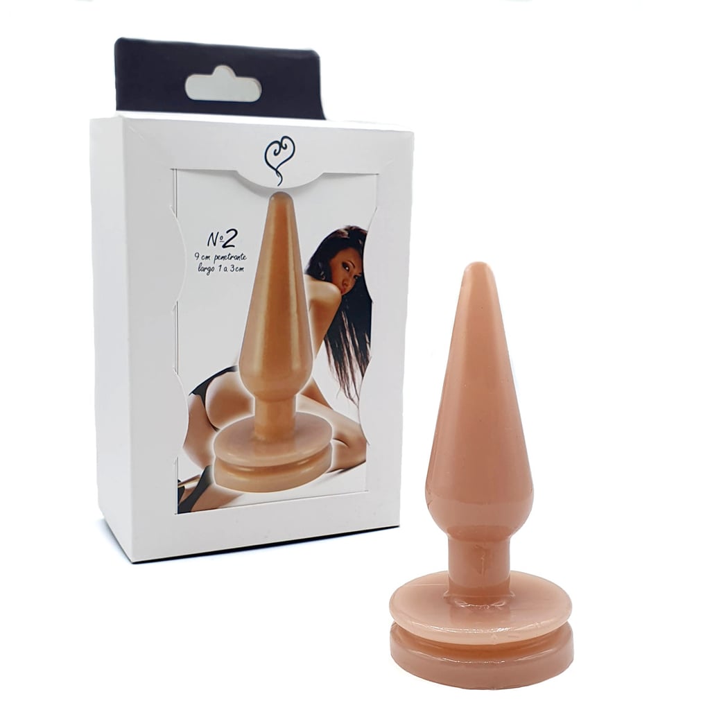 Plug Anal Cônico em Silicone com Base Achatada - InNamorata Love Items N°02 | 8,6 x 2,8 cm - 1