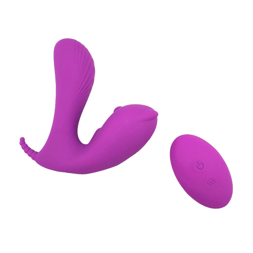 Vibrador de Clitóris, Ponto G e Períneo com 9 Modos de Vibrações e Controle Remoto Sem Fio - S-Hande Cara | Disponível em 2 Cores - 1
