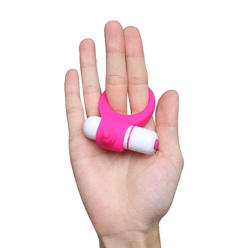 S-Hande Duet - Anel Peniano com Estimulador de Clitóris e Vibração Única e Potente | Cor: Rosa - 6