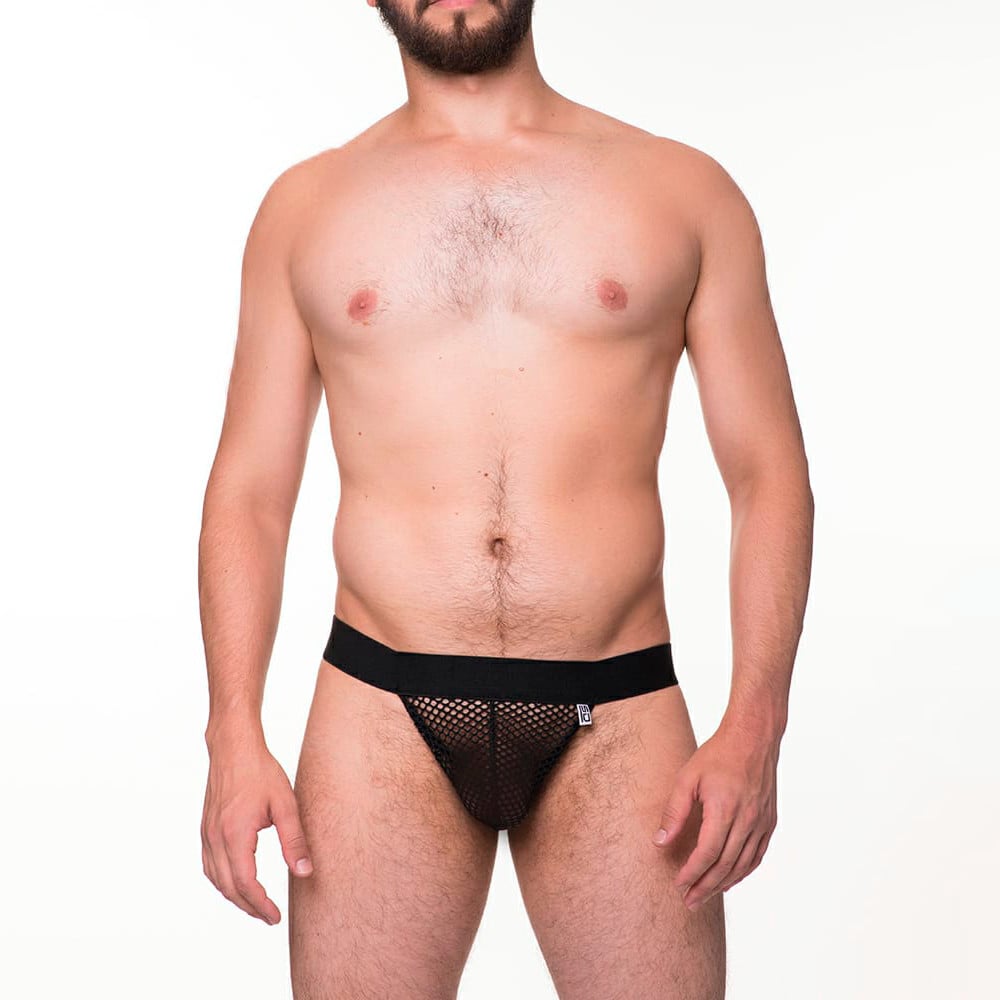 Cueca em Arrastão com Abertura nas Nádegas - Steves Designer | Tamanho Único - 1