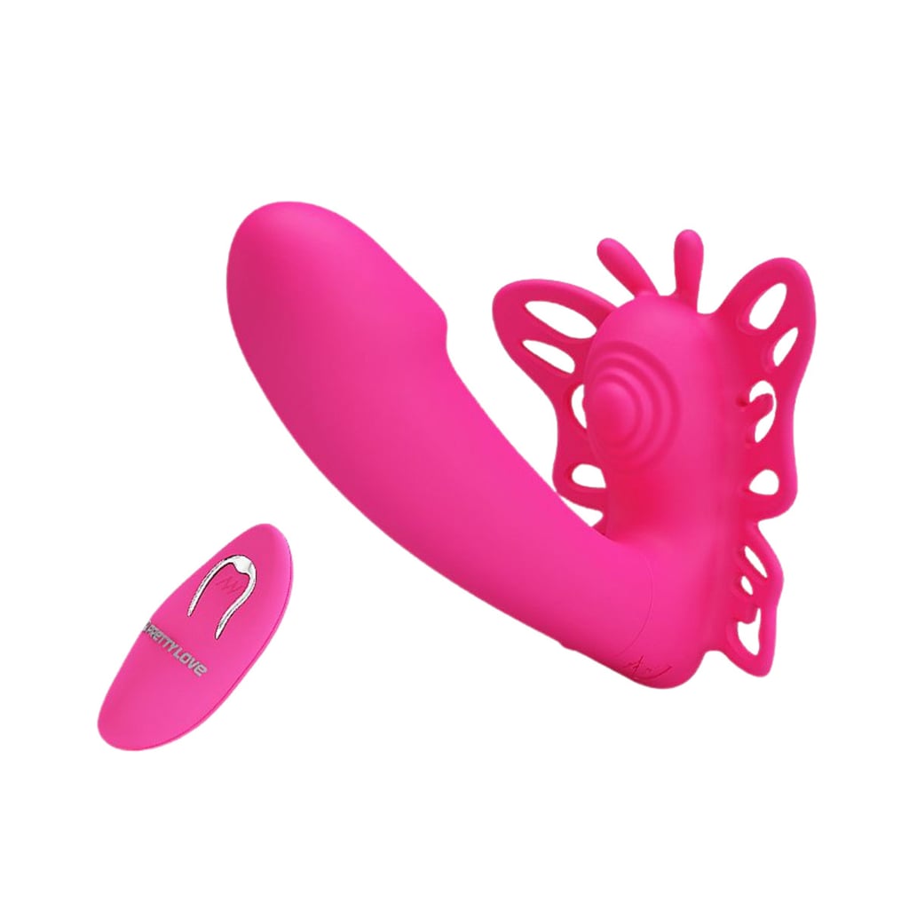 Vibrador de Ponto G em Forma de Borboleta com Estimulador de Clitóris, 12 Modos de Vibração, 4 Pulsações e Controle Remoto sem Fio - Pretty Love Katherine | 8 x 2,5 cm - 3