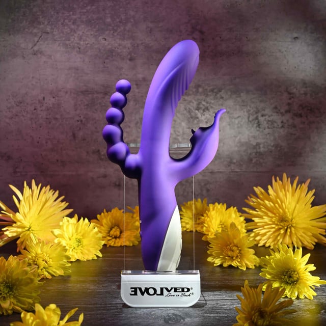 Vibrador Rabbit com 3 Funções, 8 Modos de Vibração, Resistente à Água e Recarregável - Evolved Lick Me Triple Stim Vibe | 12 x 3,7 cm - 4