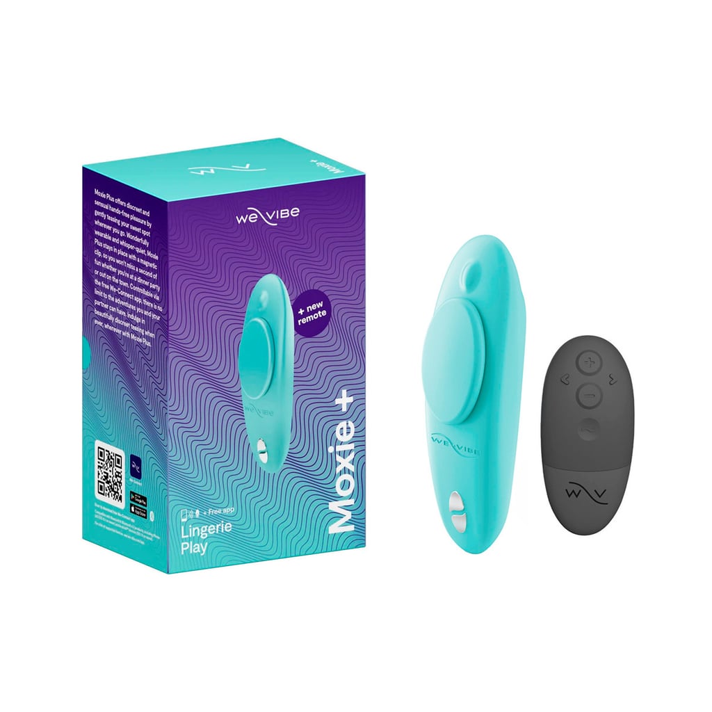 Vibrador para Calcinha Recarregável em Silicone com 10 Modos de Vibração com Controle Remoto Sem Fio - 9,2 x 2,8 cm | We-Vibe Moxie + - 1
