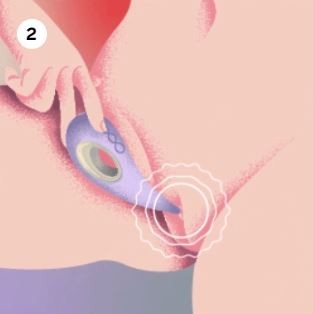 Demonstração de modo de usar o Vibrador Lelo Dot no clitóris