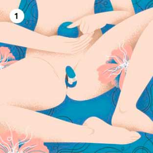 Demonstração do modo de uso do sextoy Lelo Tiani Duo